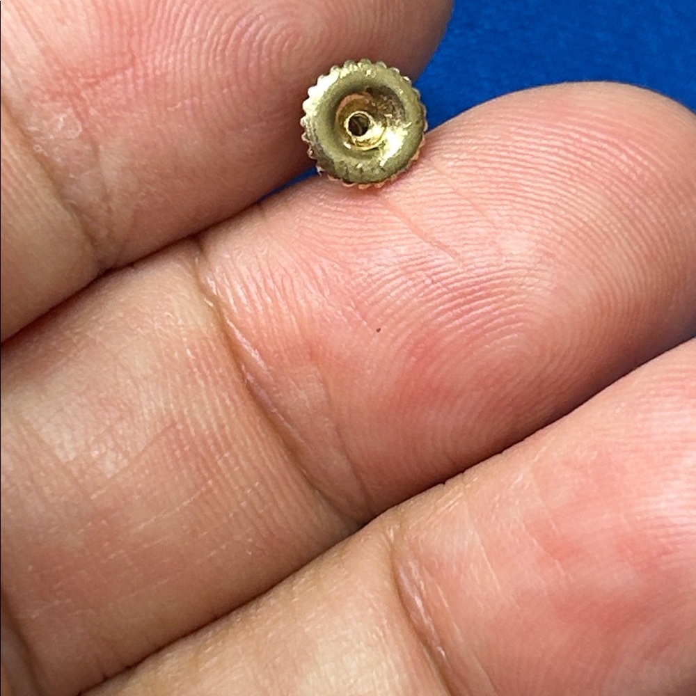 14k Solid Gold & Ruby Single Earring - image 8